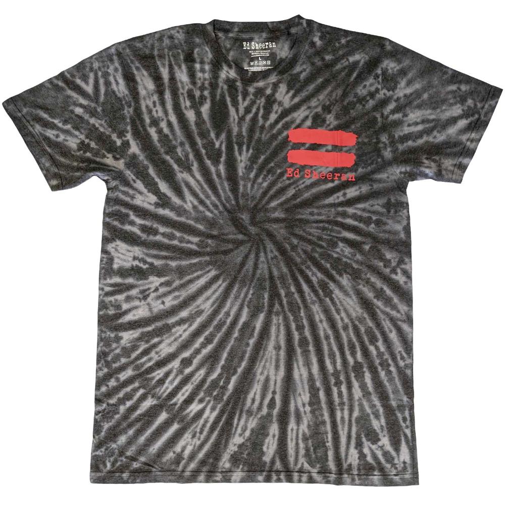 Ed Sheeran - Red Equals Butterfly Mens Tshirt - Black/Grey